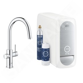 Grohe Blue Home - Mitigeur d’évier Connected, avec unité réfrigérante et filtration, chrome 31541000