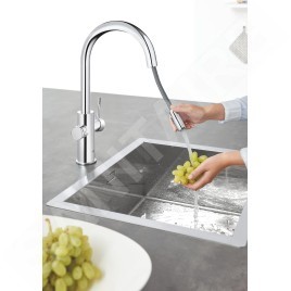 Grohe Blue Home - Mitigeur d’évier Connected, avec unité réfrigérante et filtration, chrome 31541000