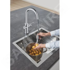 Grohe Blue Home - Mitigeur d’évier Connected, avec unité réfrigérante et filtration, chrome 31541000