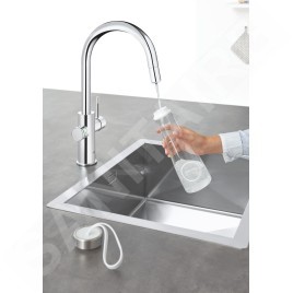 Grohe Blue Home - Mitigeur d’évier Connected, avec unité réfrigérante et filtration, chrome 31541000