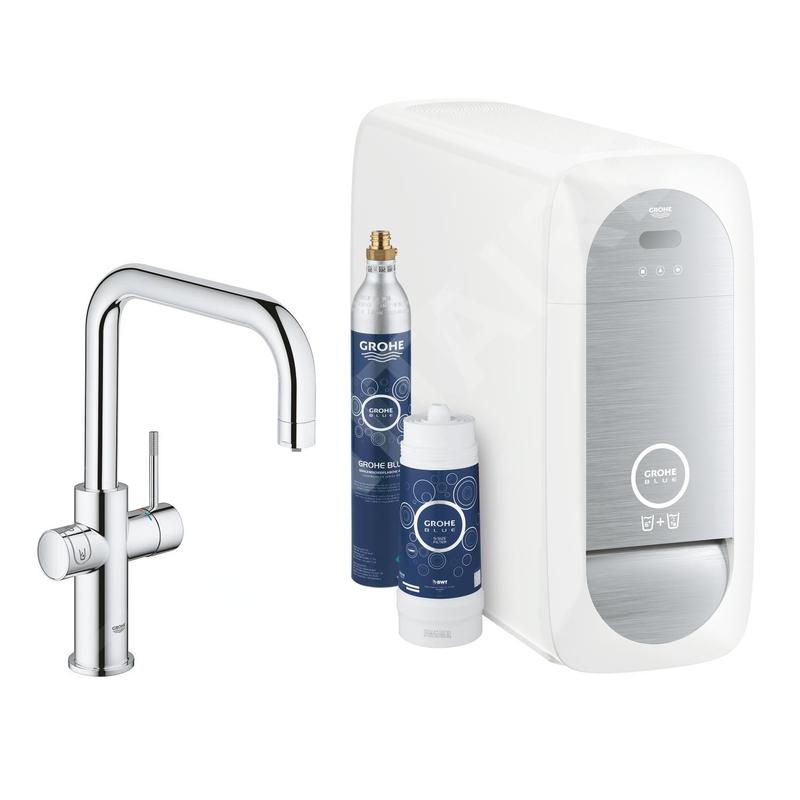 Grohe Blue Home - Mitigeur d’évier Connected, avec unité réfrigérante et filtration, chrome 31456001 Grohe Blue Home - Mitigeur d’évier Connected, avec unité réfrigérante et filtration, chrome 31456001