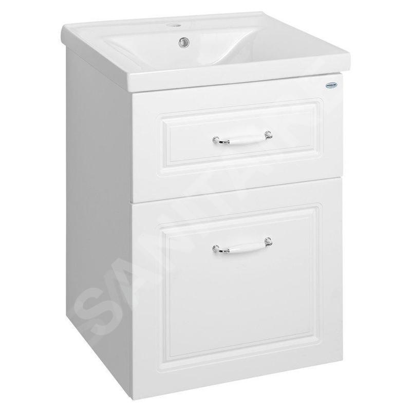 Aqualine Favolo - Meuble lavabo 518x725x440 mm, blanc mat FV255 Aqualine Favolo - Meuble lavabo 518x725x440 mm, blanc mat FV255