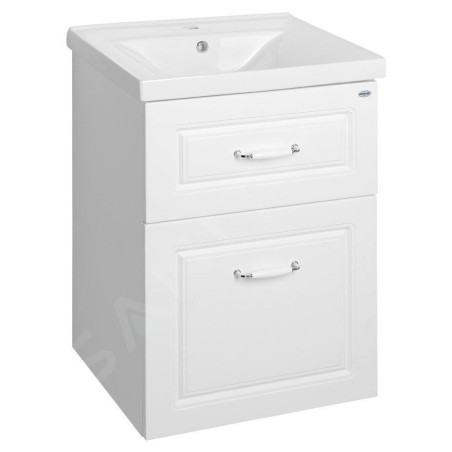 Aqualine Favolo - Meuble lavabo 518x725x440 mm, blanc mat FV255