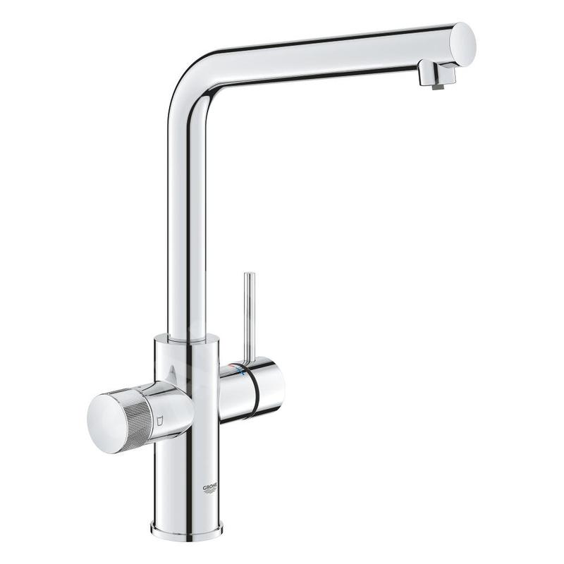 Grohe Blue Pure - Mitigeur d'évier avec fonction filtrante, chrome 30600000