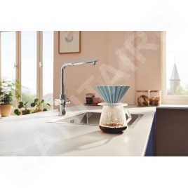 Grohe Blue Pure - Mitigeur d'évier avec fonction filtrante, chrome 30600000