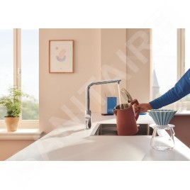 Grohe Blue Pure - Mitigeur d'évier avec fonction filtrante, chrome 30600000
