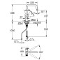Grohe Blue Pure - Mitigeur d'évier Start avec fonction filtrante, chrome 30595000