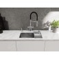 Blanco Catris S - Mitigeur d’évier avec fonction filtrante et bras flexible, chrome/noir 526706
