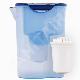 Philips Carafes filtrantes - Carafe filtrante avec micro-filtration, 1500 ml, bleu/bleu limpide AWP2915/10