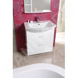 Aqualine Zoja - Meuble lavabo 615x740x320 mm, blanc 51061A