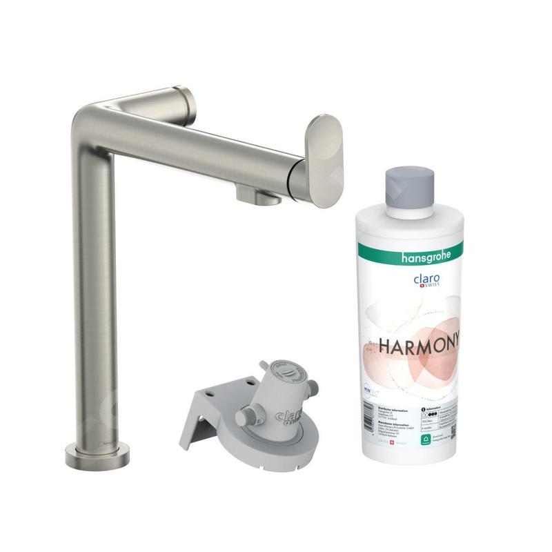 Hansgrohe Aqittura M91 - Mitigeur d'évier avec fonction de filtre, simili inox 76802800