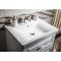Aqualine Favolo - Meuble lavabo 615x725x440 mm, 2 tiroirs, blanc mat FV265 Aqualine Favolo - Meuble lavabo 615x725x440 mm, 2 tiroirs, blanc mat FV265