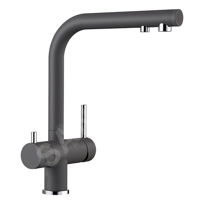 Blanco Fontas II - Robinetterie d’évier avec fonction filtrante, gris rocher 523137 Blanco Fontas II - Robinetterie d’évier avec fonction filtrante, gris rocher 523137