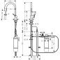 Hansgrohe Aqittura M91 - Mitigeur d'évier avec bec extractible et filtration, sBox, noir mat 76800670