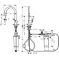 Hansgrohe Aqittura M91 - Mitigeur d'évier avec bec extractible et filtration, simili inox 76801800