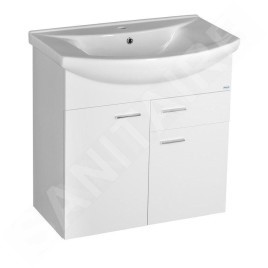 Aqualine Zoja - Meuble lavabo 715x740x343 mm, blanc 51075A