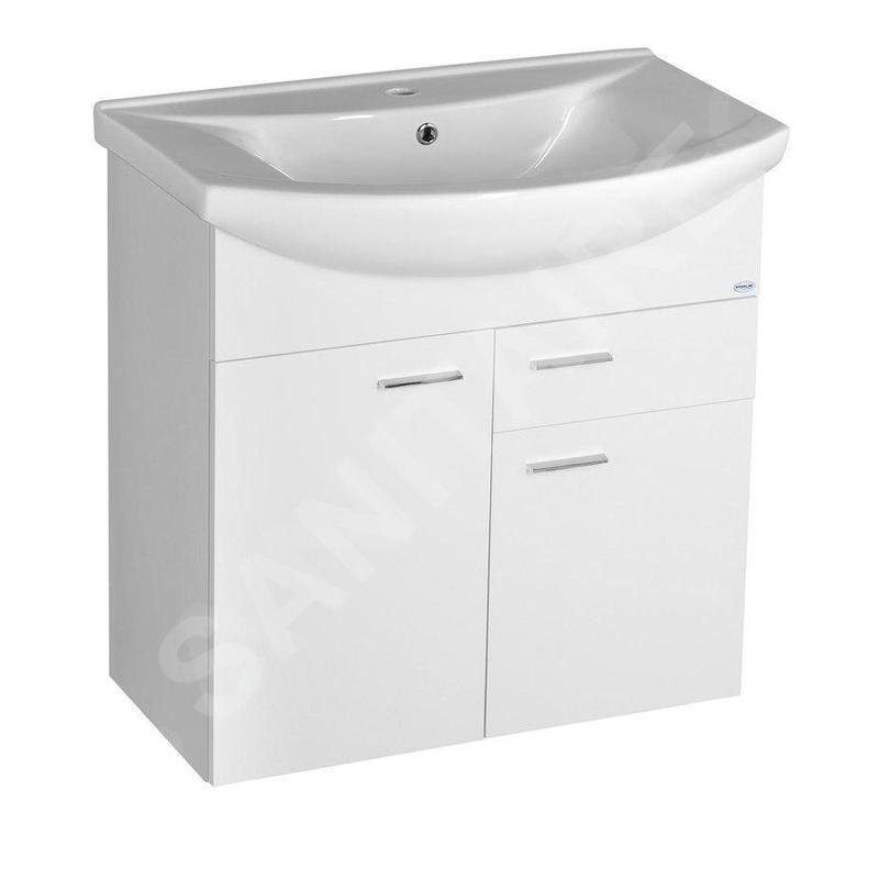 Aqualine Zoja - Meuble lavabo 715x740x343 mm, blanc 51075A Aqualine Zoja - Meuble lavabo 715x740x343 mm, blanc 51075A