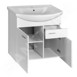 Aqualine Zoja - Meuble lavabo 715x740x343 mm, blanc 51075A