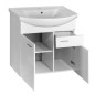 Aqualine Zoja - Meuble lavabo 715x740x343 mm, blanc 51075A Aqualine Zoja - Meuble lavabo 715x740x343 mm, blanc 51075A