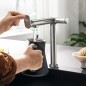 Hansgrohe Aqittura M91 - Mitigeur d'évier avec fonction de filtre, simili inox 76804800