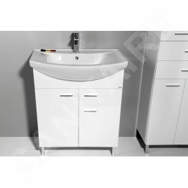 Aqualine Zoja - Meuble lavabo 715x740x343 mm, blanc 51075A