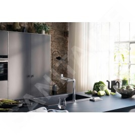 Hansgrohe Aqittura M91 - Mitigeur d´évier, SodaSystem, sBox, chrome 76810000