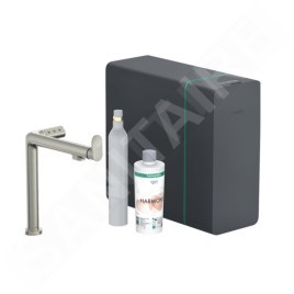 Hansgrohe Aqittura M91 - Mitigeur d´évier, SodaSystem, sBox, simili inox 76810800