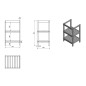 Aqualine Etide - Meuble lavabo 515x850x440 mm, blanc ET505 Aqualine Etide - Meuble lavabo 515x850x440 mm, blanc ET505