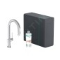 Hansgrohe Aqittura M91 - Mitigeur d'évier avec bec extractible, SodaSystem, sBox, chrome 76836000 Hansgrohe Aqittura M91 - Mitigeur d'évier avec bec extractible, SodaSystem, sBox, chrome 76836000
