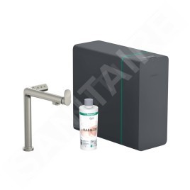 Hansgrohe Aqittura M91 - Mitigeur d´évier, SodaSystem, sBox, simili inox 76837800