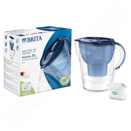 Brita Carafes - Carafe filtrante Marella XL Memo, volume 3,5 l, filtre Maxtra Pro, bleu 1052778