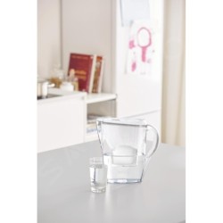 Brita Carafes - Carafe filtrante Marella Cool Memo, volume 2,4 l, filtre Maxtra Pro, blanc 1052789