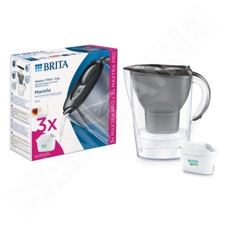 Brita Carafes - Carafe filtrante Marella Cool Memo, volume 2,4 l, 3x filtre Maxtra Pro, graphite 1052796