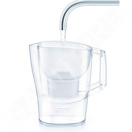 Brita Carafes - Carafe filtrante Aluna Cool Memo, volume 2,4 l, 3x filtre Maxtra Pro, blanc 1053054