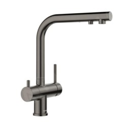 Blanco Fontas II - Mitigeur d’évier avec fonction filtre, acier foncé 527736