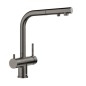 Blanco Fontas S II - Mitigeur d’évier avec bec extractible et fonction filtrante, acier foncé 527737