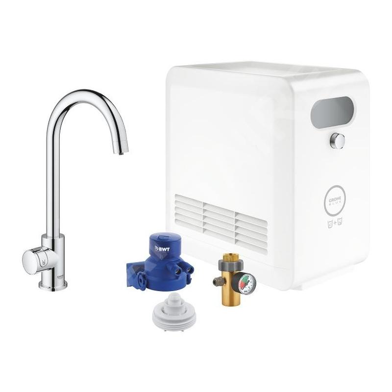 Grohe Blue Professional - Mitigeur d’évier Mono avec unité réfrigérante et filtration, chrome 31302002