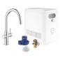Grohe Blue Professional - Mitigeur d’évier avec unité réfrigérante et filtration, douchette extractible, chrome 31325002