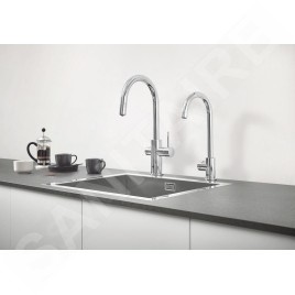 Grohe Blue Professional - Mitigeur d’évier avec unité réfrigérante et filtration, douchette extractible, chrome 31325002
