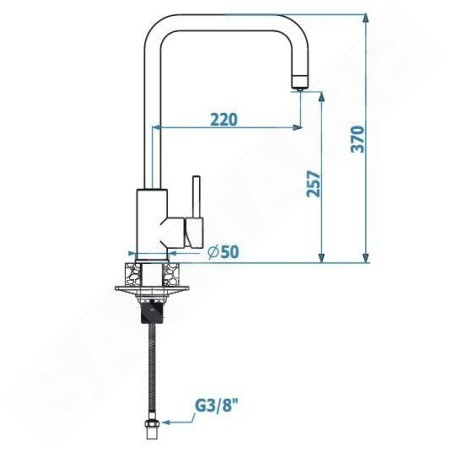 Alveus Dual - Mitigeur d'évier avec fonction filtrante, charbon 1139812