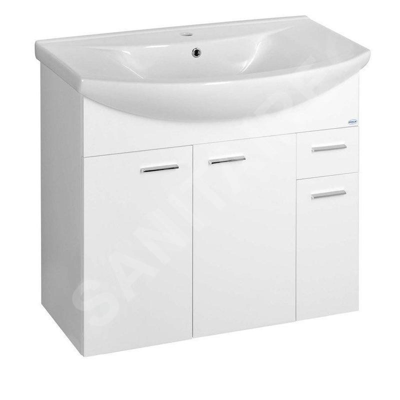 Aqualine Zoja - Meuble lavabo 825x740x343 mm, blanc 51083A Aqualine Zoja - Meuble lavabo 825x740x343 mm, blanc 51083A