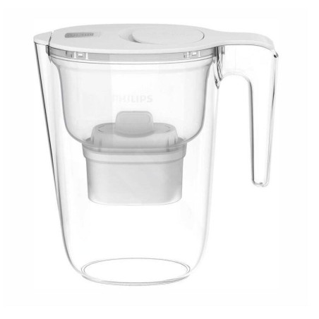 Philips Carafes filtrantes - Carafe filtrante Micro X-Clean Softening+, capacité de 2.6 l, avec minuterie, blanc AWP2943WHT/58