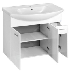 Aqualine Zoja - Meuble lavabo 825x740x343 mm, blanc 51083A