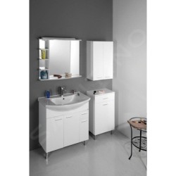 Aqualine Zoja - Meuble lavabo 825x740x343 mm, blanc 51083A