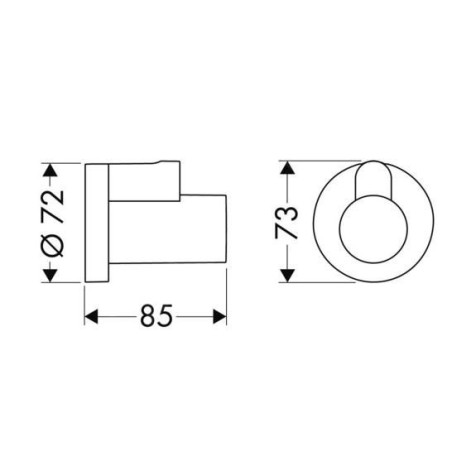 Hansgrohe Robinets d’angle - Câche-tête, blanc mat 13950700