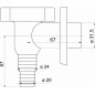 Novaservis Siphons - Siphon de lave-linge extérieur, chromé 465,0