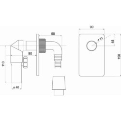 Novaservis Siphons - Siphon de machine à laver, chromé 460,0
