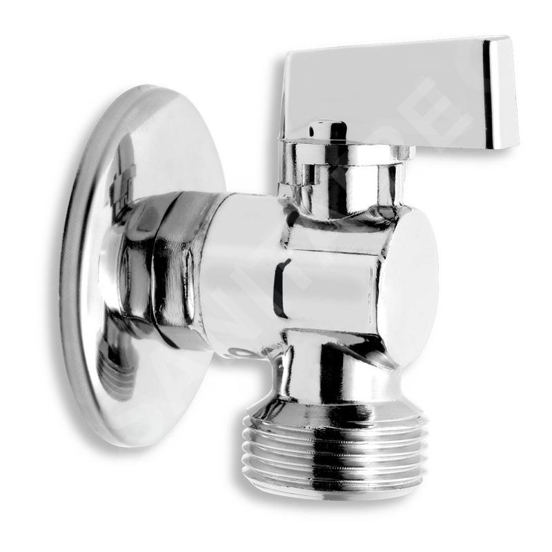 Novaservis Robinets d’angle - Vanne d'angle pour lave-linge avec clapet anti-retour 1/2 "x3/4", chromé CF3027