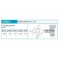 Novaservis Robinets d’angle - Vanne d'angle pour lave-linge avec clapet anti-retour 1/2 "x3/4", chromé CF3016