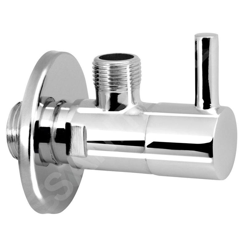 Aqualine Robinets d’angle - Vanne d'angle 1/2 "x3/8", sans écrou, chromé 5317